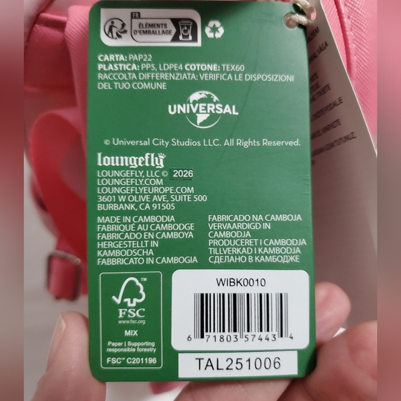 Loungefly Wicked Glinda Mini-Backpack - Entertainment Earth Exclusive - Picture 11 of 12